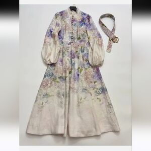 Zimmermann Dawning Buttoned Midi Dress